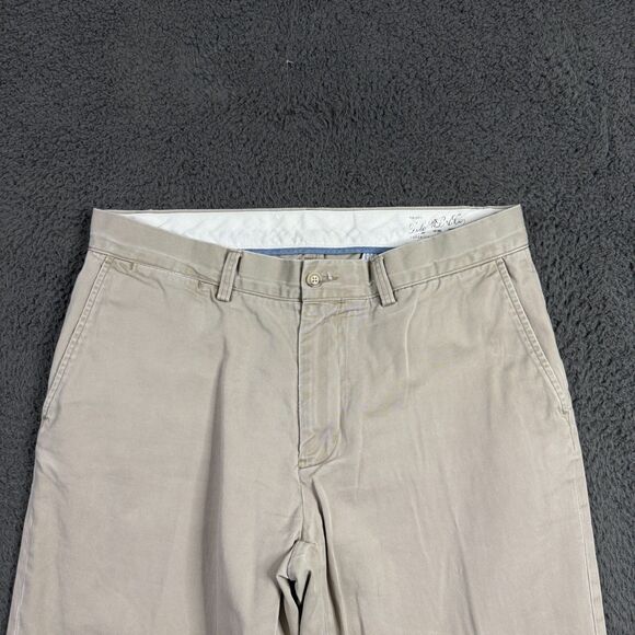 Polo Ralph Lauren Pants Mens 34x32 Beige Tan Classic Fit Chinos Preppy Casual - Picture 2 of 16